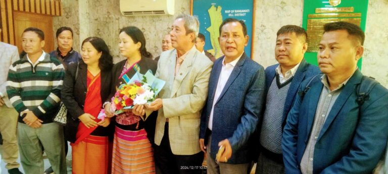 রাঙ্গামাটি জেলা পরিষদ চেয়ারম্যান’র সাথে বাতকস’র সৌজন্য সাক্ষাৎ