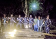 আলীকদমে মাতামুহুরী নদীতে বিজিবি-বন বিভাগের যৌথ অভিযানে সেগুন কাঠ-বাঁশ জব্দ